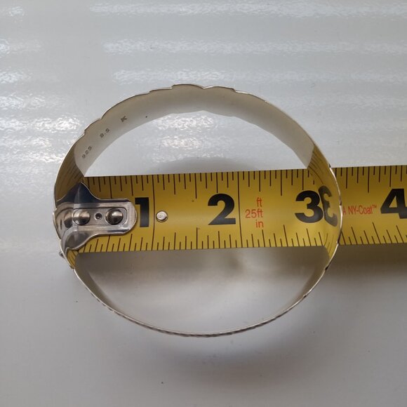 Sterling Silver Kuuipo Bangle Hawaiian Bracelet - Picture 6 of 8